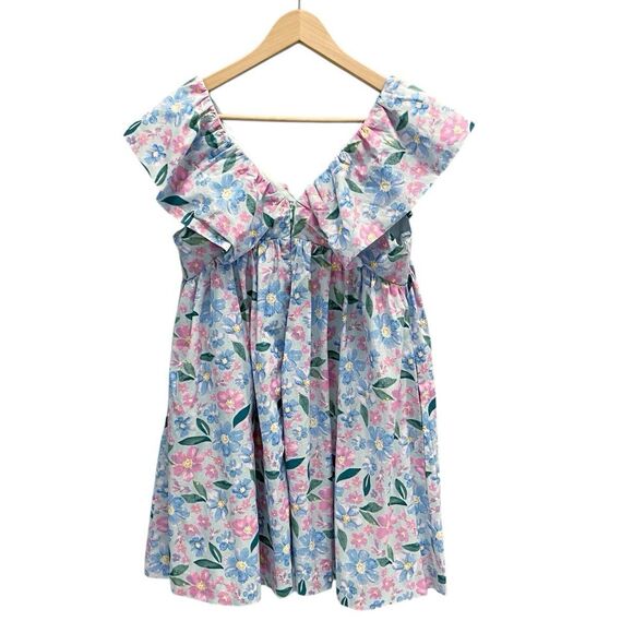 &Merci Ruffle Sleeve Babydoll Dress Women’s Small Floral Flowy Cottagecore - Picture 6 of 12